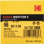 Filtro ND de gel óptico Kodak #96 Warts 2 (3 x 3", 6,6 paradas)