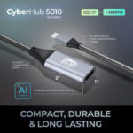 Adaptador Adesso USB-C macho a HDMI 4K hembra (5,9") - Imagen 3