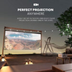 Kodak FLIK X10 Proyector de cine en casa Full HD de 150 lúmenes con kit de pantalla de 100" - Imagen 8