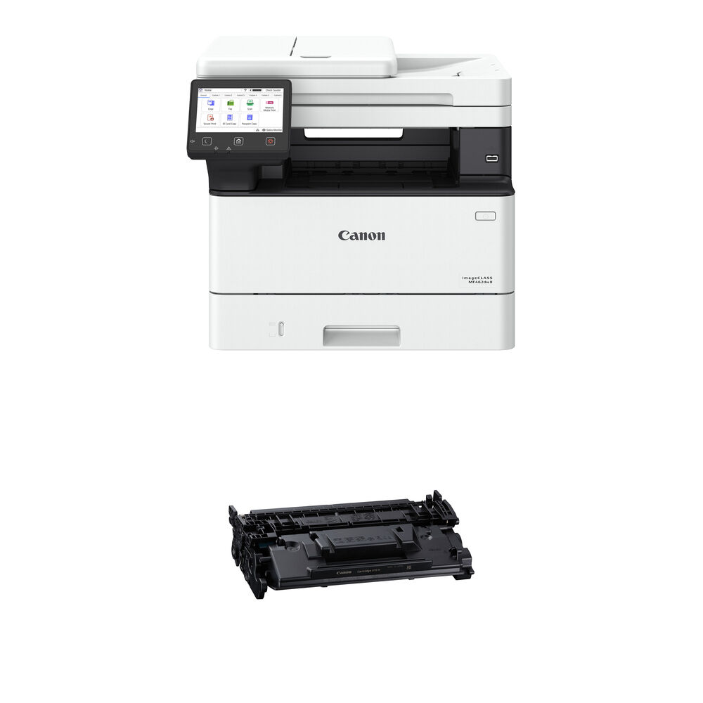 55061ef356a6be2ab047ce351585d996.jpg Canon imageCLASS MF462dw II All-in-One Wireless Monochrome Laser Printer with 070 High-Capacity Black Toner Cartridge Kit - Imagen 1