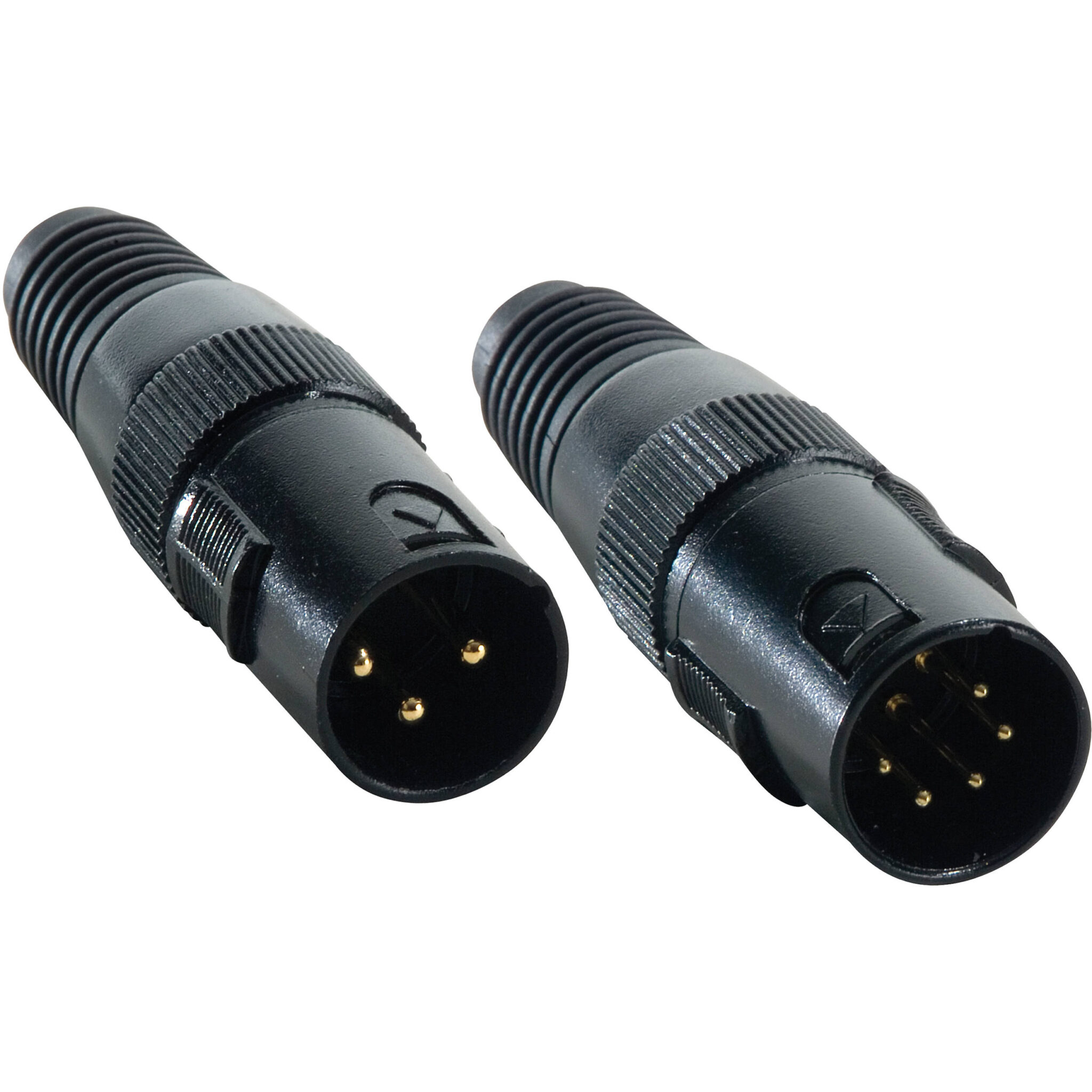562be2642d54276b241aebba7e40042f.jpg American DJ DMX T-Pack Male 3-Pin and 5-Pin DMX Terminator Set - Imagen 1