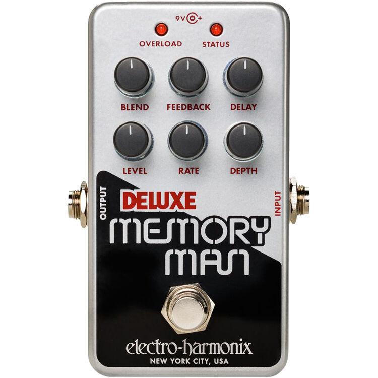 56350847352425c2b7379fbe7f9a139a.jpg Pedal de retardo/coro/vibrato analógico Electro-Harmonix Nano Deluxe Memory Man - Imagen 1
