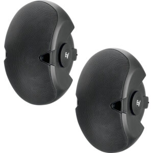 Electro-Voice EVID 6.2T Altavoz de instalación pasivo de 2 vías 300 W 70 V/100 V con woofers duales de 6" (par, negro)
