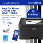 Impresora láser monocromática compacta Brother HL-L2460DW XL (kit de 2 tóner, 4200 páginas) - Imagen 2