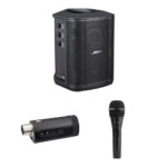 Kit de sistema PA inalámbrico Bose S1 Pro+ con transmisor de micrófono/línea y micrófono de mano