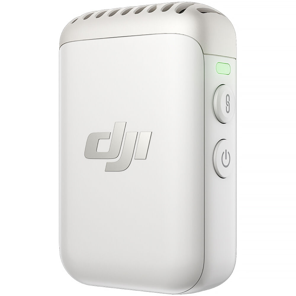 58416c4f5124c478c3feeb91896af073.jpg Transmisor/grabador de clip DJI Mic 2 con micrófono incorporado (2,4 GHz, blanco perla) - Imagen 1