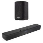 Denon Home Sound Bar SB550 y Home 150 Kit de altavoces inalámbricos (negro/negro)