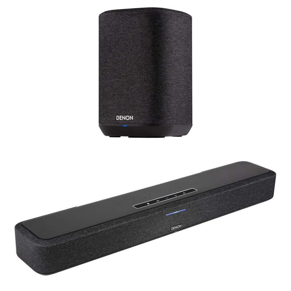 5a2e2df7393b2446c598e0fb0cb97d40.jpg Denon Home Sound Bar SB550 y Home 150 Kit de altavoces inalámbricos (negro/negro) - Imagen 1