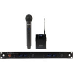 Receptor de diversidad de doble canal Audix R42 con transmisor de petaca B60 y transmisor de mano H60 OM2 (A: 522 a 554 MHz)