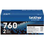 Kit de cartuchos de tóner negro de alto rendimiento Brother TN760 (paquete de 2) - Imagen 2