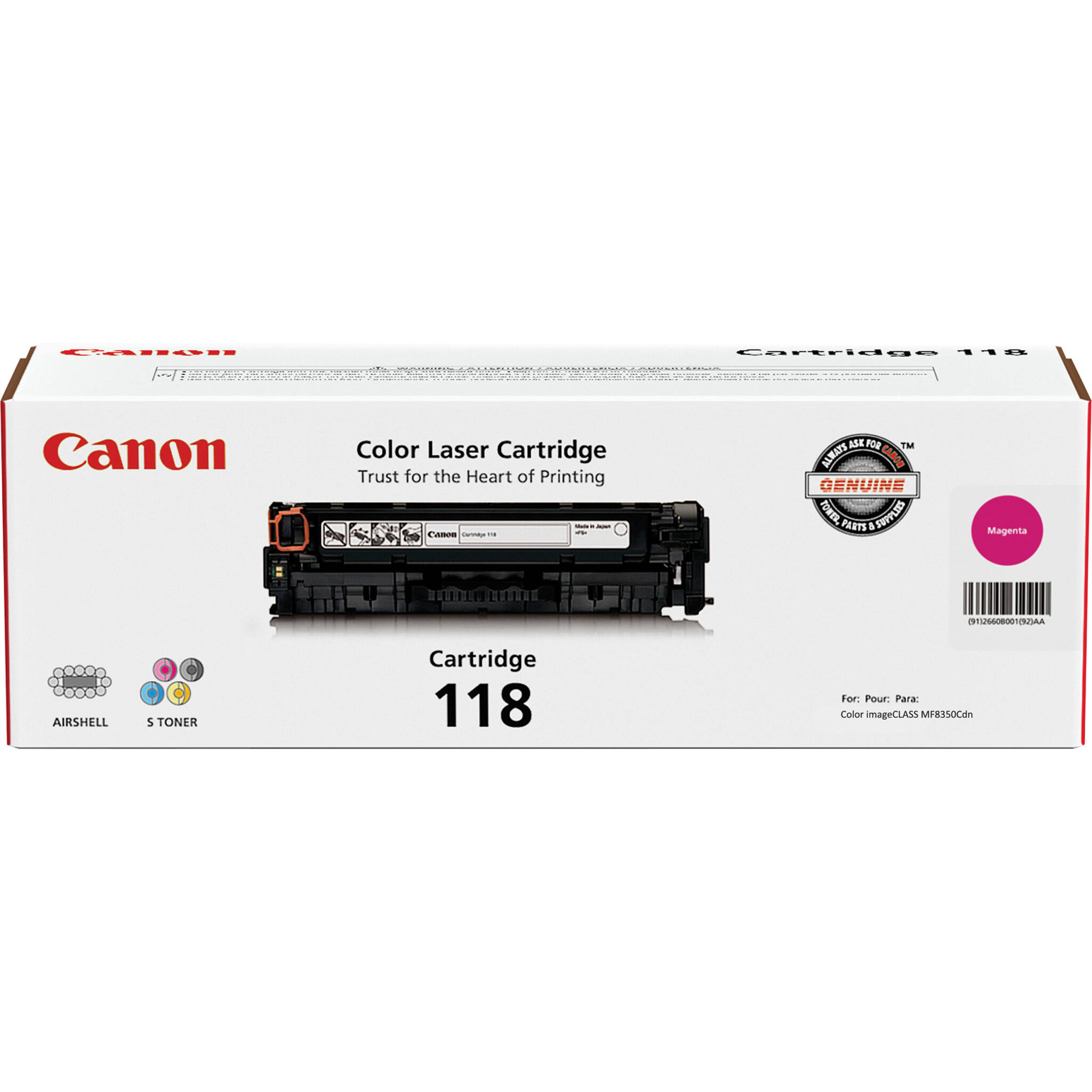 5e96bed920a060d90b0fcc0338ed7ad9.jpg Cartucho de tóner Canon 118 (magenta) - Imagen 1