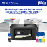 Impresora todo en uno de inyección de tinta a color inalámbrica Brother MFC-T780DW INKvestment Tank - Imagen 6