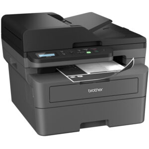 Impresora multifunción láser monocromática compacta Brother DCP-L2640DW con kit de dos cartuchos de tóner de alto rendimiento