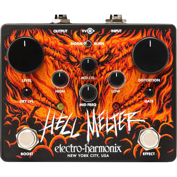 60c8bdf02d722313195f4d7b682db268.jpg Pedal de distorsión avanzada Electro-Harmonix Hell Melter - Imagen 1