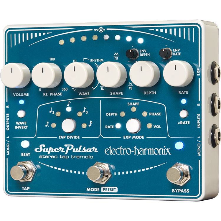 612d6292134fae512b377fe69b4e0553.jpg Pedal de trémolo estéreo Electro-Harmonix Super Pulsar - Imagen 1