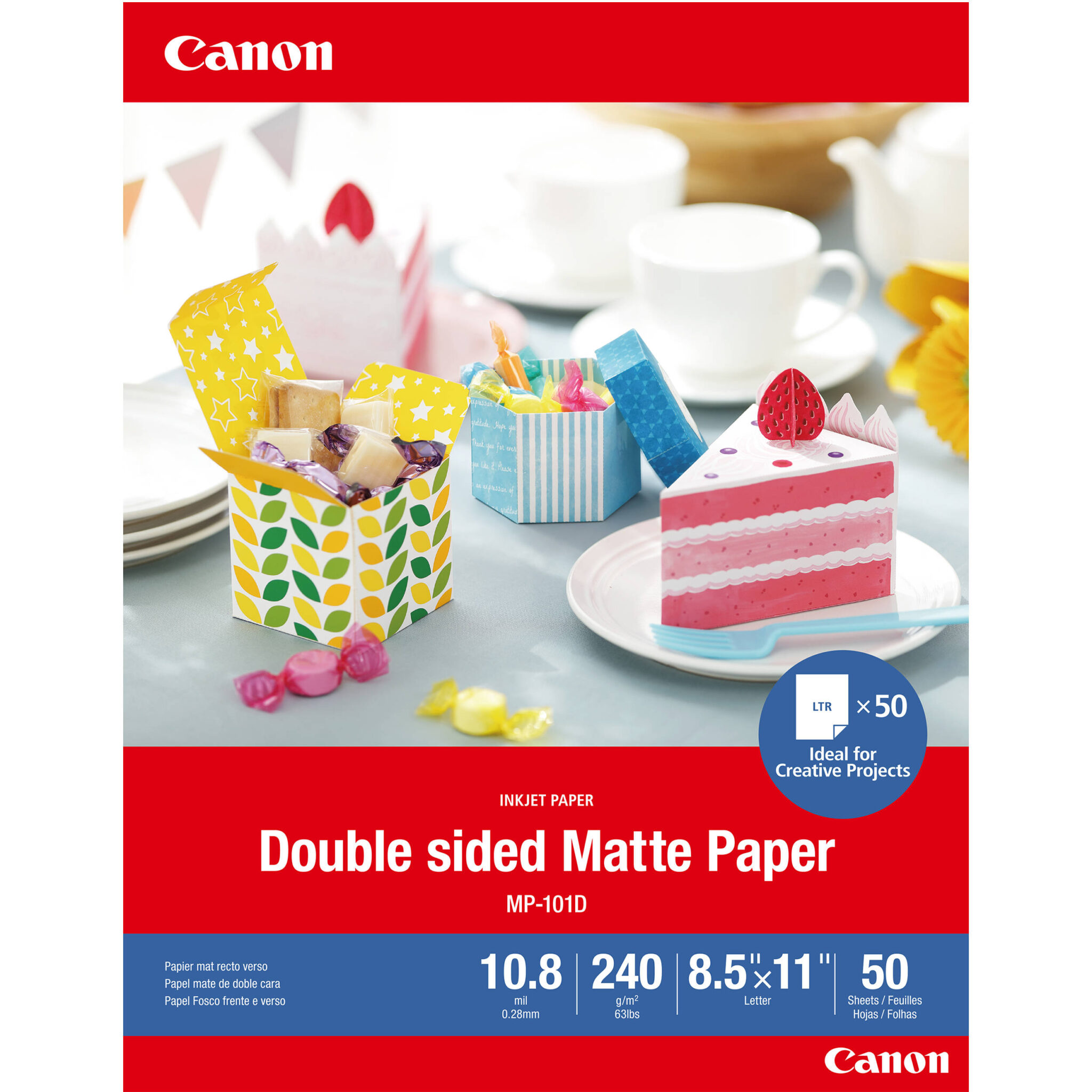 61fa97f4127f07fcfe0ff4bf77b7338d.jpg Canon Double-Sided Matte Photo Paper (8.5 x 11", 50 Sheets) - Imagen 1