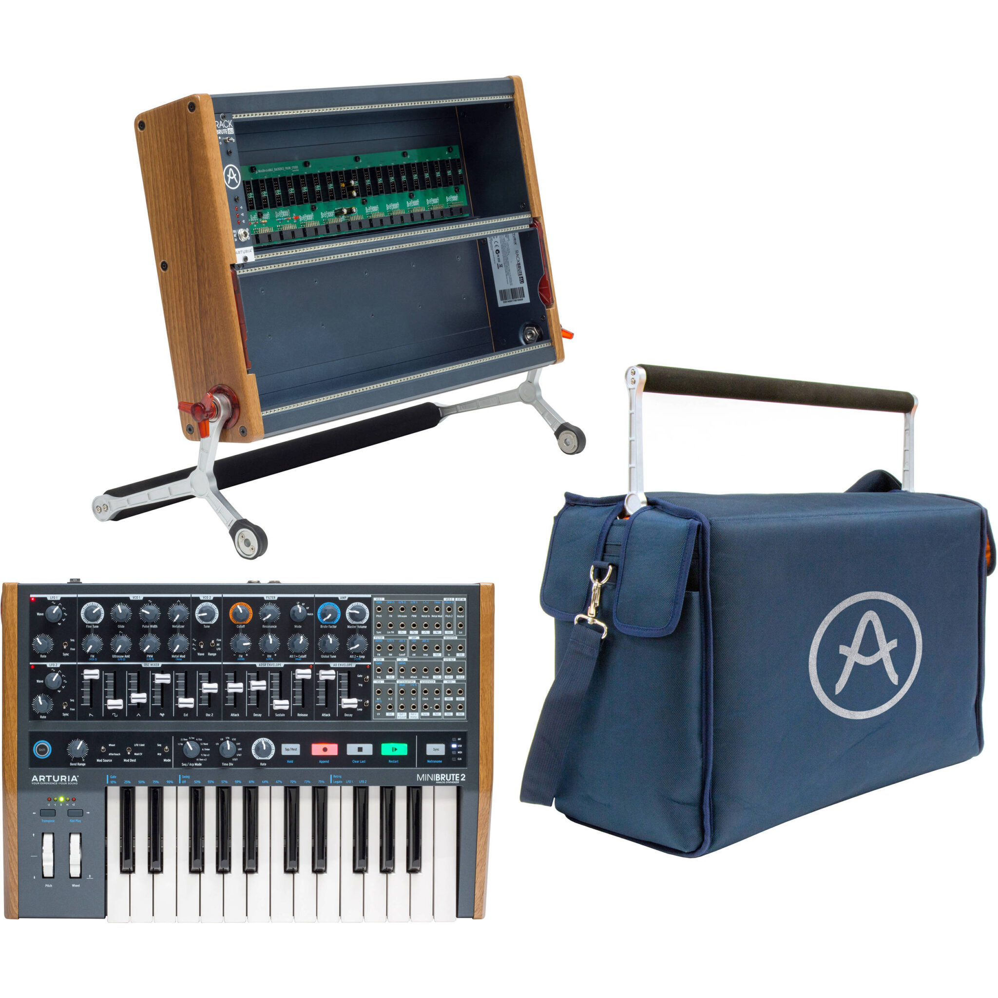635afc304bda0f761b6c993e90198c52.jpg Paquete Arturia Art of Brute con MiniBrute 2, RackBrute 6U y BruteBag - Imagen 1