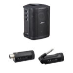 Kit de sistema PA inalámbrico Bose S1 Pro+ con micrófono/línea y transmisores de instrumentos