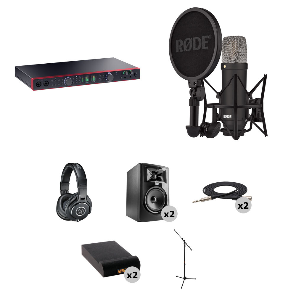 6414e66a68f5b2683c8e57c307a0a3b3.jpg Focusrite Scarlett 18i20 USB-C Audio/MIDI Interface Home Studio Kit (4ta generación) - Imagen 1