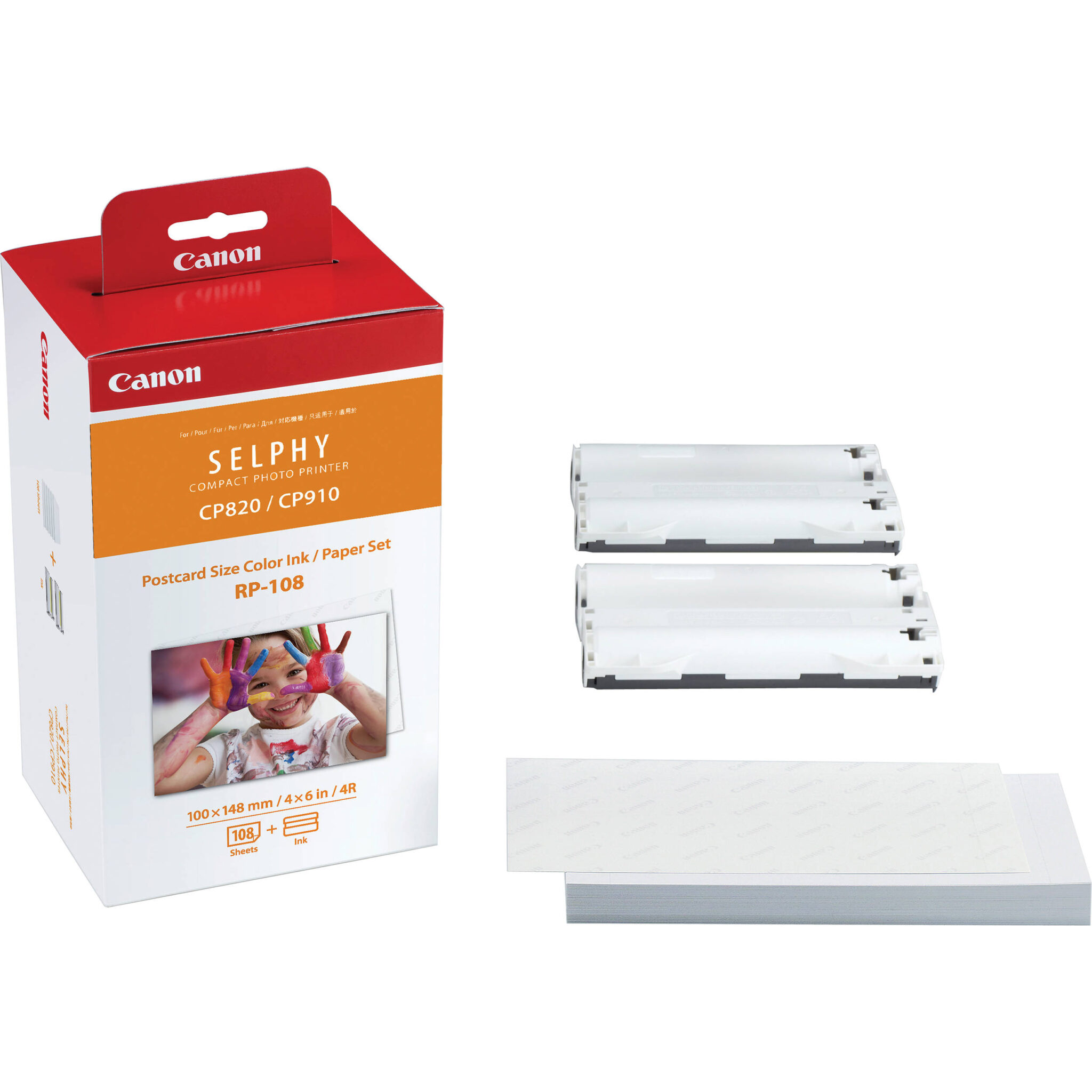 6531c8cdba4cb78510fd0f455f402e0d.jpg Canon RP-108 High-Capacity Color Ink/Paper Set for SELPHY CP910 Printer - Imagen 1