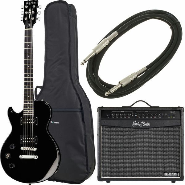 65d05d5b3e532a7d81a5e154258781b4.jpg Harley Benton SC-200LH BK Student Ser Bundle - Imagen 1