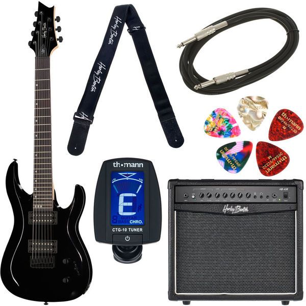 6648ed91d47c3cc79b8da0b9d98e7103.jpg Harley Benton R-457 BK Bundle 2 - Imagen 1