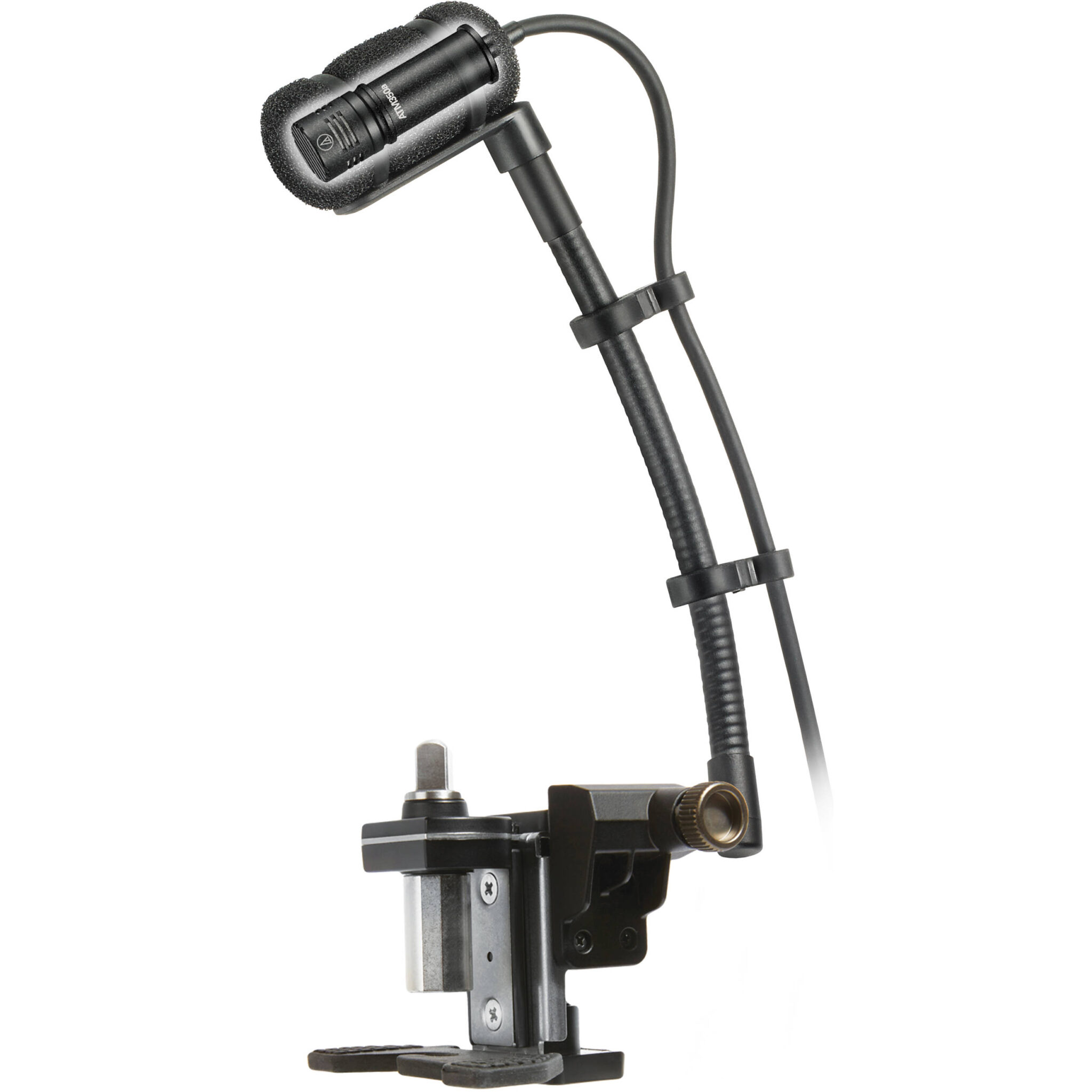 665c15ac27958865cf6010cdbe7d2321.jpg Audio-Technica ATM350UL Micrófono de condensador cardioide para instrumentos con sistema de montaje de tambor (cuello de cisne de 5") - Imagen 1