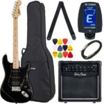 Squier Sonic Strat HSS Black Set