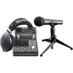 Behringer PODCASTUDIO 2 USB Paquete completo de podcast estudio con mezclador USB, micrófono y auriculares