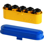 Caja de película Kodak de acero de 135 mm (tapa azul/cuerpo amarillo) - Imagen 5