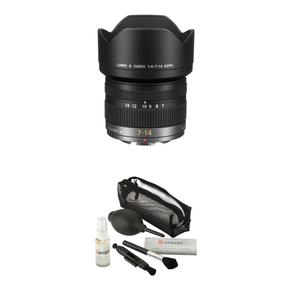 67d936901d4382a12a095bfe65334ee1.jpg Panasonic LUMIX G Vario 7-14mm f/4 ASPH. Lente con kit de accesorios - Imagen 1