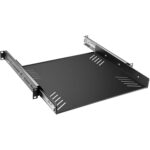 Adam Hall Bandeja extraíble para montaje en rack de 19" con guías para cajones (1 RU)