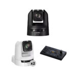 Kit de 3 cámaras Canon CR-N300 4K PTZ con controlador RC-IP100 (blanco/negro) - Imagen 3