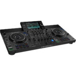 Denon DJ SC LIVE 4 Sistema de DJ independiente de 4 decks con pantalla táctil de 7", parlantes incorporados y Wi-Fi (negro)