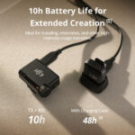 DJI Mic Mini Sistema de micrófono inalámbrico compacto para cámara y teléfono inteligente (2,4 GHz) - Imagen 4