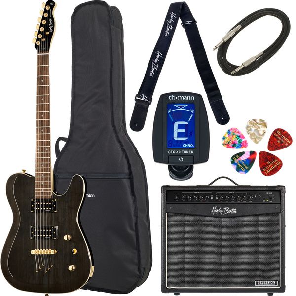 6d1b6d6f72cb869e3f88b603211b1ffc.jpg Harley Benton TE-40 TBK Bundle 3 - Imagen 1