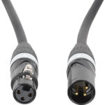 American DJ Accu-Cable XLPRO-3 XLR3M to XLR3F Audio Cable (3') - Imagen 2