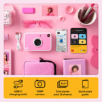 Cámara digital instantánea Kodak PRINTOMATIC+ de 10 MP con paquete de regalo (rosa) - Imagen 3