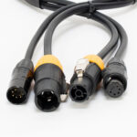 American DJ True Cable combinado de enlace de alimentación con bloqueo DMX de 5 pines (6') - Imagen 2