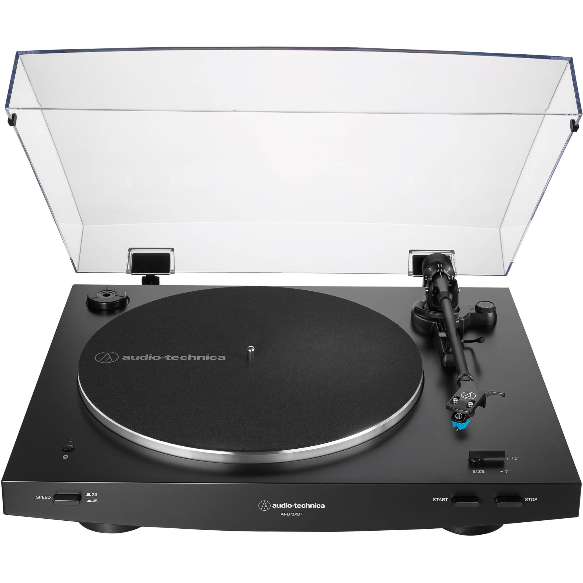 6e252ece88cedc79eae51bdf346e43fd.jpg Audio-Technica AT-LP3XBT Tocadiscos totalmente automático de dos velocidades con Bluetooth (negro) - Imagen 1