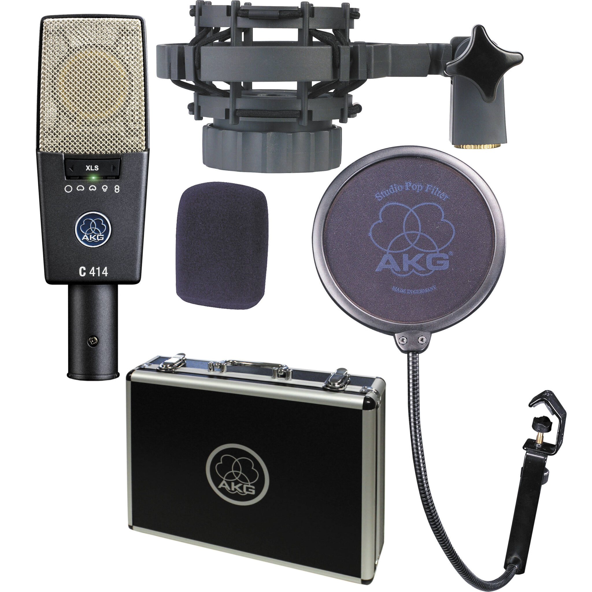 6e39f4edddc3409c856f66faf78ade22.jpg AKG C414 XLS Micrófono de condensador multipatrón de diafragma grande - Imagen 1