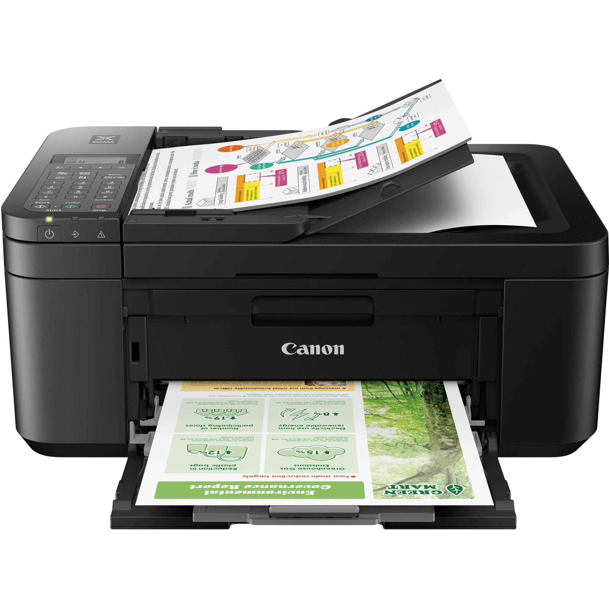 6e404488891154d21c2b73fc93ac4293.jpg Canon PIXMA TR4720 Wireless All-in-One Printer (Black) - Imagen 1
