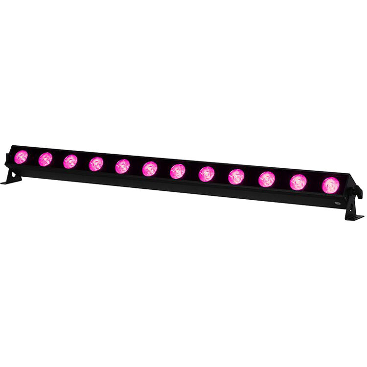 6e7bc5cf430a456b651b6821e0dc88ac.jpg American DJ UBL12H RGBAL+UV Barra de luz lineal con filtro de difusión (12 LED) - Imagen 1