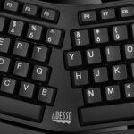 Teclado ergonómico de escritorio Adesso con lector de tarjetas inteligentes - Imagen 7