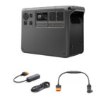 Estación de energía portátil DJI Power 2000 con kit de cables de carga para automóvil