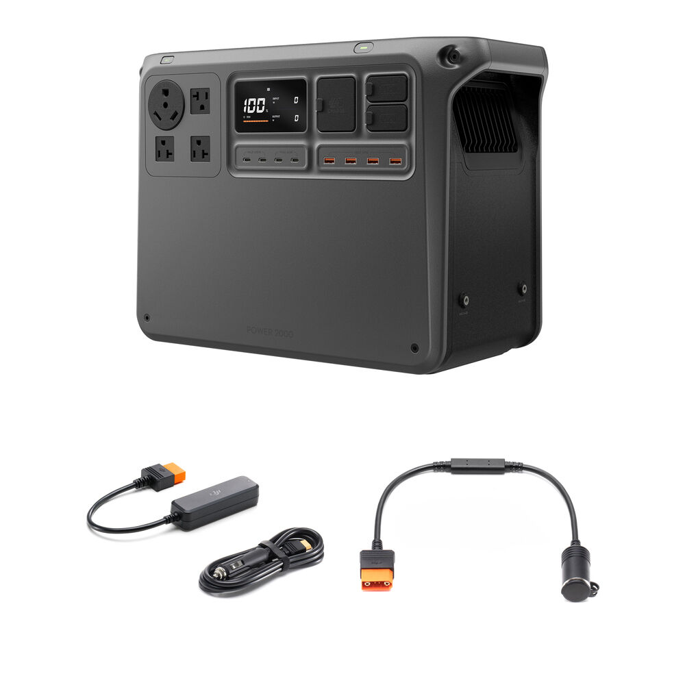 71f40b9d0e11c41ff1984205ae69a048.jpg Estación de energía portátil DJI Power 2000 con kit de cables de carga para automóvil - Imagen 1