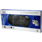 Teclado ergonómico de escritorio Adesso con lector de tarjetas inteligentes - Imagen 9