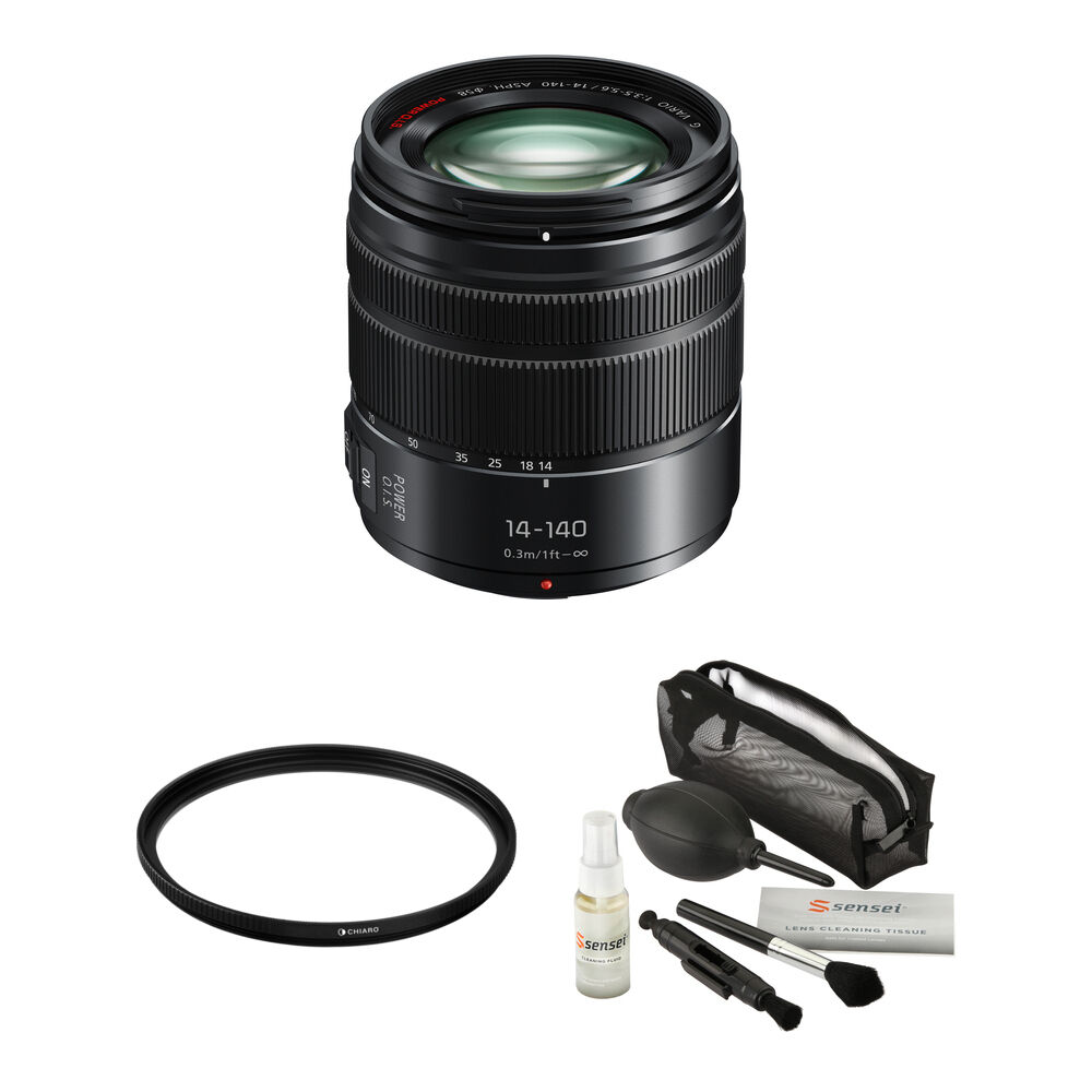 738c94e02d99de5a72a4739a782d0d4f.jpg Panasonic LUMIX G Vario 14-140mm f/3.5-5.6 II ASPH. POWER O.I.S. Lens with UV Filter Kit - Imagen 1