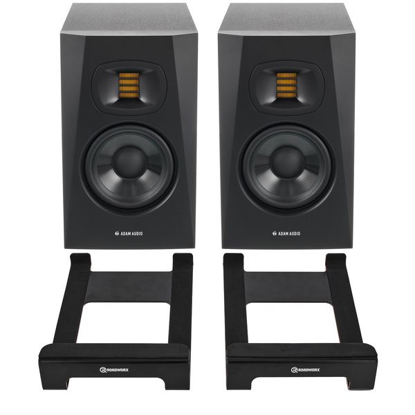 73c5fa47f76c3fc5ebe0b4854a71ae49.jpg ADAM Audio T5V Tilt Stand Set - Imagen 1