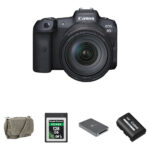 Canon EOS R5 Mirrorless Camera with 24-105mm f/4 Lens and Essentials+ Kit